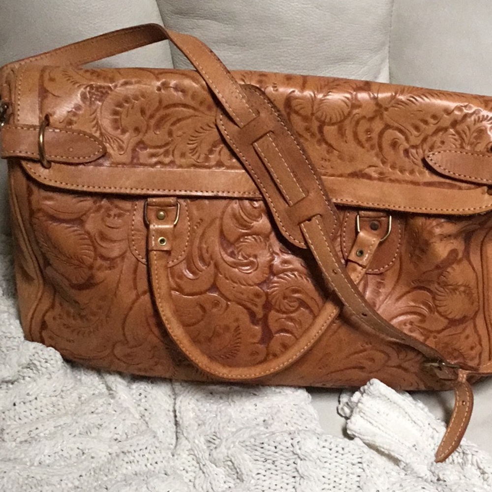 Weekender/overnight bag in beautiful leather